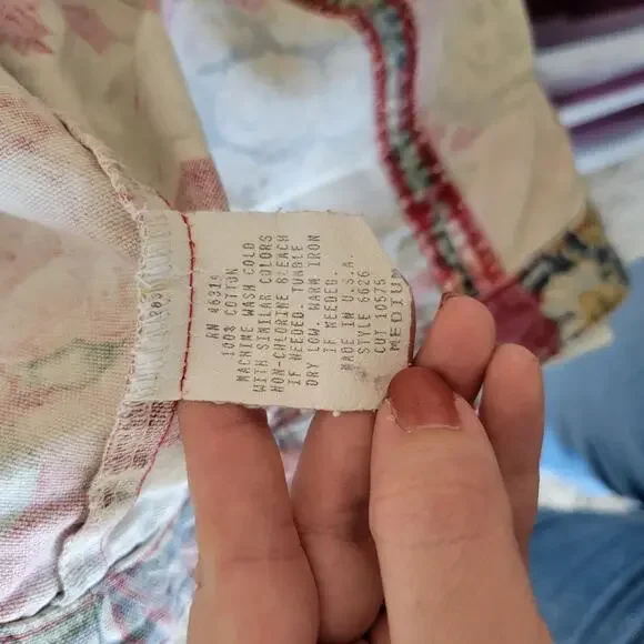 Vintage 90s Gotcha Covered Denim Floral Vest Size Medium - Picture 7 of 9